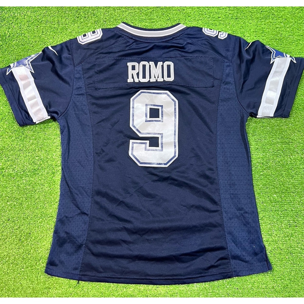Nike Dallas Cowboys Jersey Youth XL Tony Romo Stitched #9 Navy Classic Home EUC